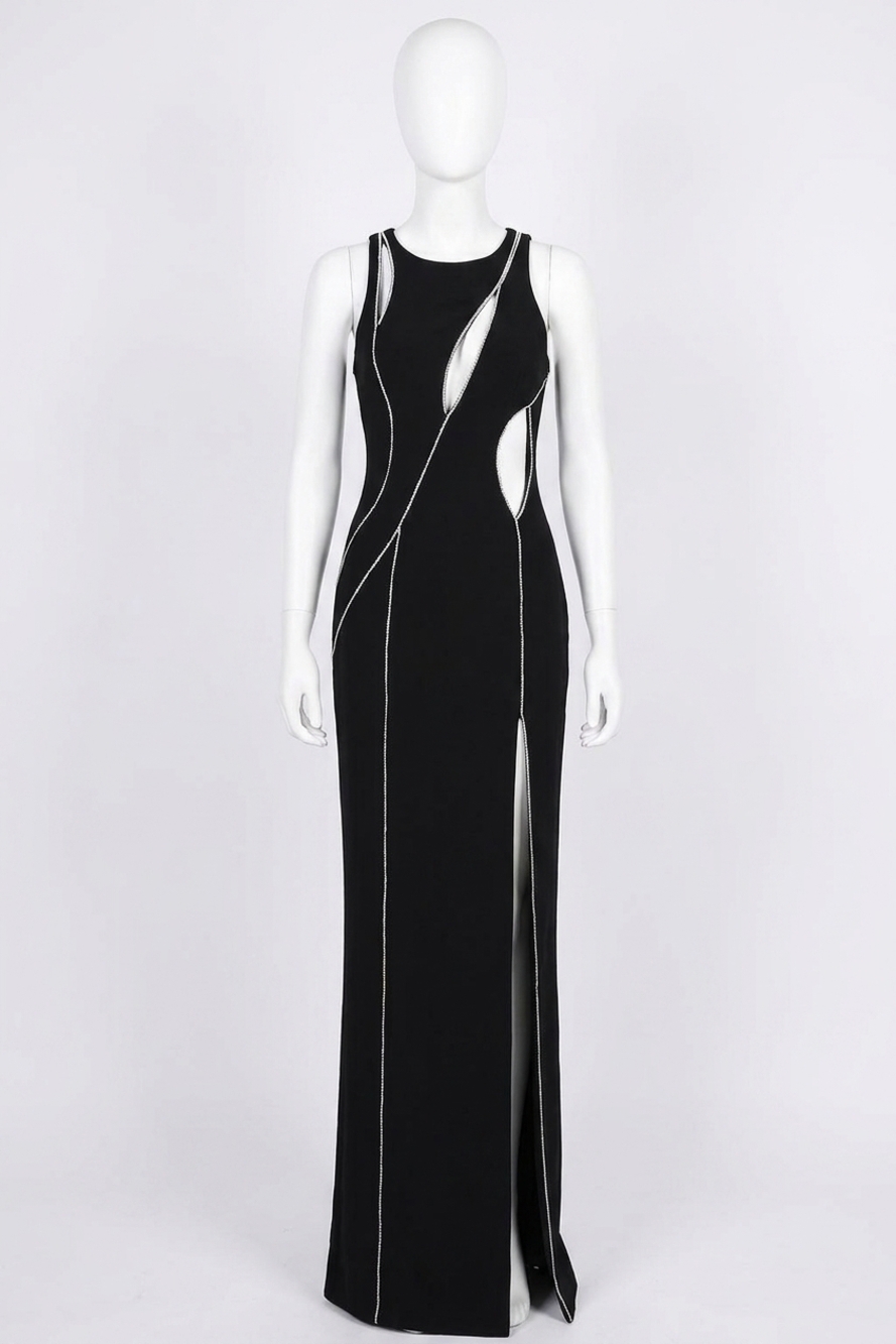 NEW TARIK EDIZ women's prom dress in black